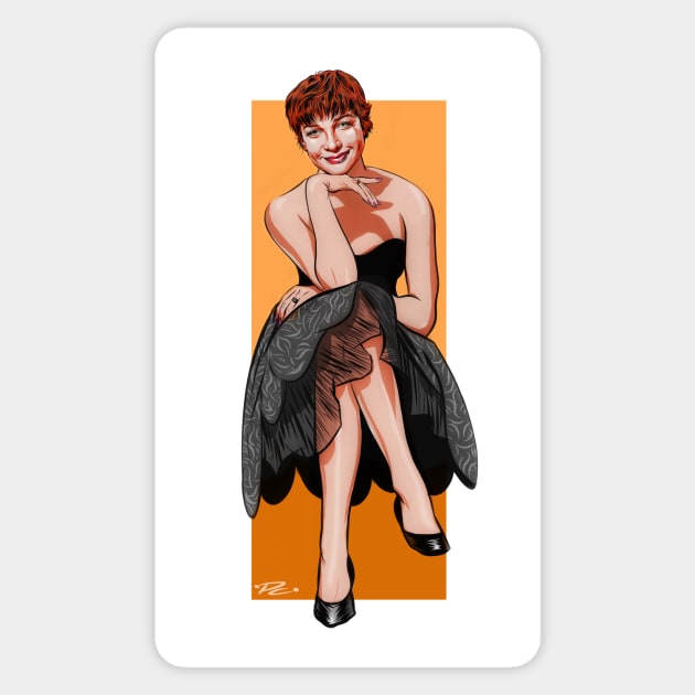 Shirley MacLaine - An illustration by Paul Cemmick Sticker by PLAYDIGITAL2020